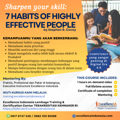 Kursus / Pelatihan Online 7 Habits of Highly Effective People