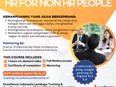 Kursus / Pelatihan Online HR for Non HR People