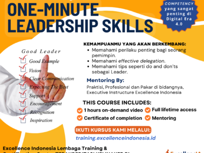 Training Kursus One Minute Leadership Skill (Kepemimpinan)