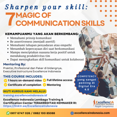 Kursus / Pelatihan Online 7 Magic of Communication Skill