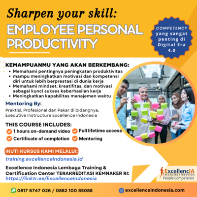 Kursus / Pelatihan Online Employee Personal Productivity Skill