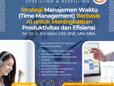Pelatihan / Training Online Strategi Time Management Berbasis AI untuk Meningkatkan Produktivitas dan Efisiensi